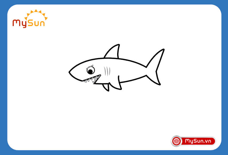 Hướng dẫn cách vẽ con cá đơn giản với 9 bước cho bé tập tô màu