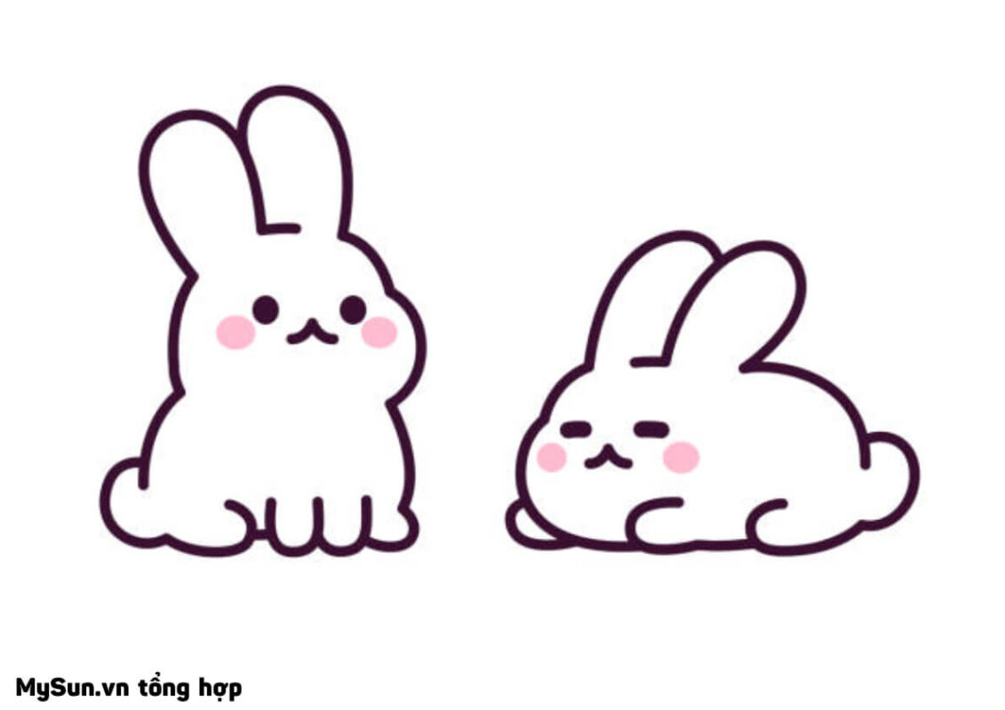 Hướng Dẫn Cách Vẽ Con Thỏ Chibi Cute Đẹp Đơn Giản Nhất Đang Chạy.🐰