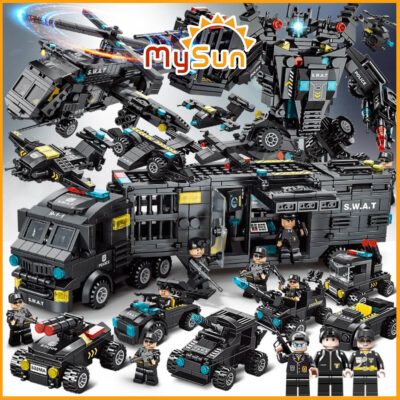Bộ đồ chơi lego lắp ráp ghép mô hình lính đặc nhiệm SWAT