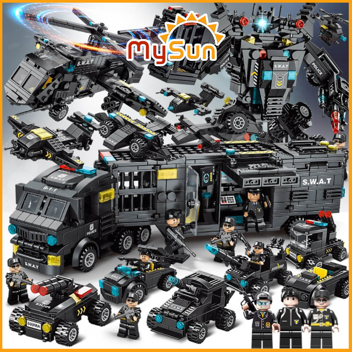 Mô hình lego robot cảnh sát vũ trụ 4 in 1  SHOP HERO TEAM