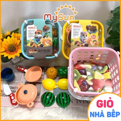 Bộ đồ chơi nấu ăn nhà bếp mini bằng nhựa giá rẻ cho bé gái chơi đồ hàng MySun