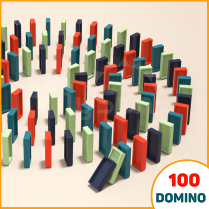 100 domino nhựa