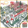 Bộ đồ chơi mô hình lính nhựa bày đánh trận giả quân sự đội cỡ lớn cao cấp