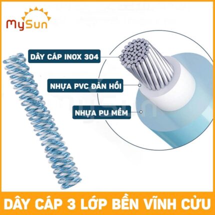 dây dắt vòng đeo tay cho trẻ em bé chống lạc phản quang lõi thép cao cấp