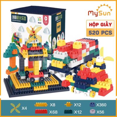 bộ đồ chơi xếp hình lego 520 chi tiết giá rẻ cao cấp