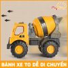 máy xúc đồ chơi xe cần cẩu xe ben chở cát cồng tường xe trộn bê tông mô hình công trình cho trẻ em bé bằng nhựa cứng ABS