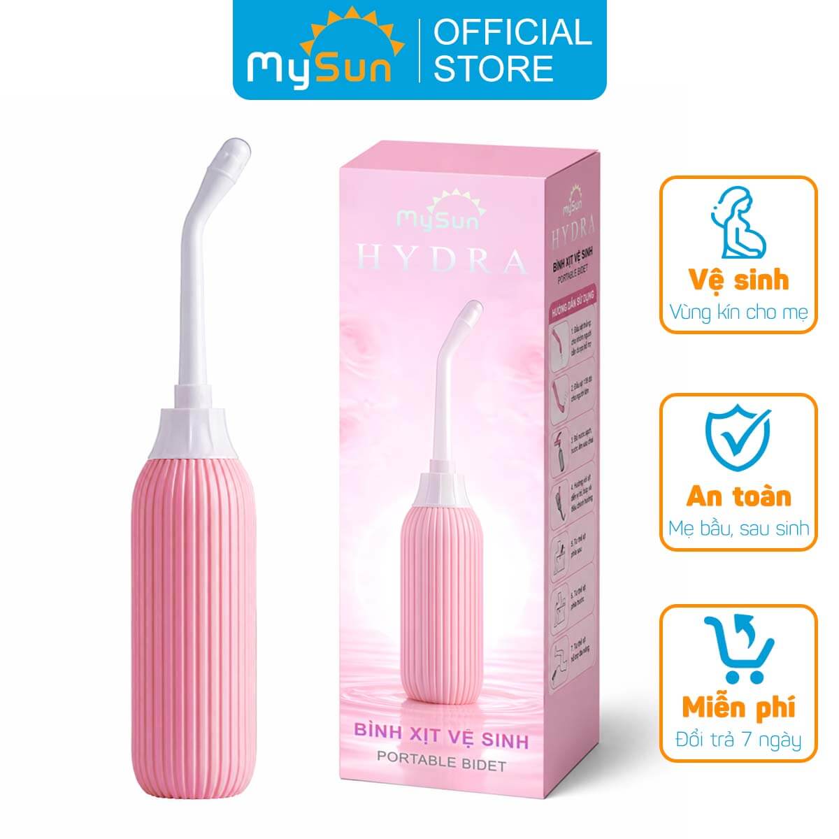Bộ dụng cụ thụt rửa vệ sinh âm đạo phụ nữ vùng kín chăm sóc phụ khoa