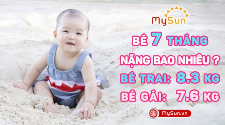 Trẻ em bé trai gái 7 tháng tuổi nặng bao nhiêu kg là đạt tiêu chuẩn