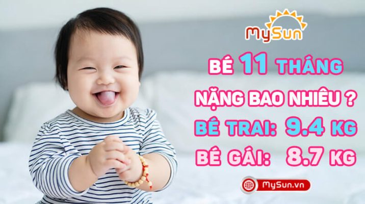 Trẻ em bé trai gái 11 tháng tuổi nặng bao nhiêu kg viện dinh dưỡng Việt Nam