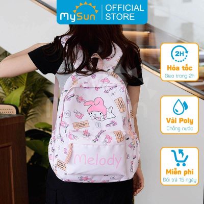 Balo cặp sách học sinh tiểu học Hello Kitty cho bé gái đi học