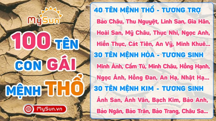 Đặt tên con gái mệnh Thổ cho bé gái chuẩn Ngũ hành Phong thủy