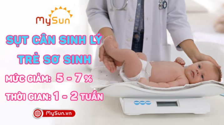 sút cân sinh lý ở trẻ sơ sinh