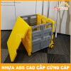 xe đẩy kéo đựng đồ đa năng đi chợ siêu thi du lịch gấp gọn nhựa ABS cứng cáp