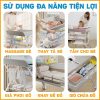 bàn thay tã bỉm đa năng massage tắm sưởi cho trẻ em bé sơ sinh