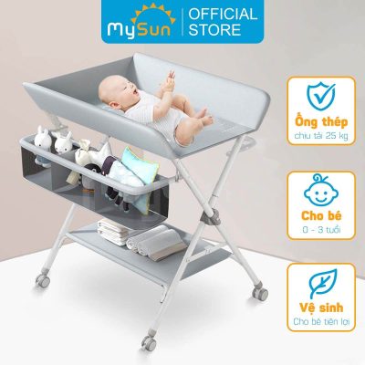Mua bàn thay tã bỉm cho em bé sơ sinh MySun tại Hà Nội Sài Gòn HCM