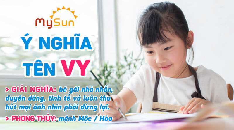 Ý nghĩa của tên Vy là gì? Tên đệm lót hay cho con gái tên Vy, tên Vy thuộc mệnh gì?
