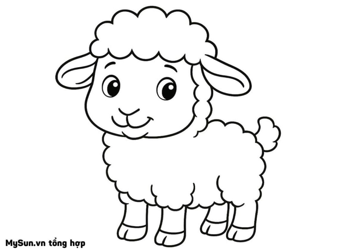 cách vẽ con cừu đơn giản đẹp nhất