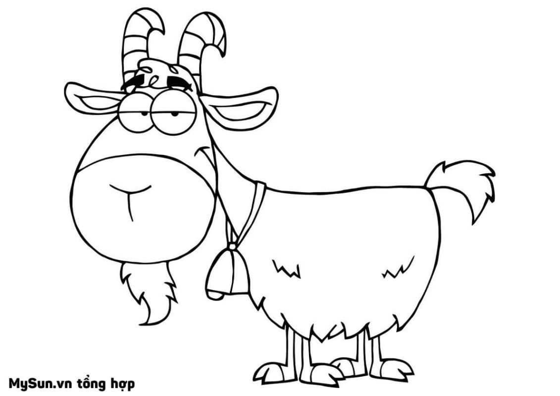 cách vẽ con dê cute đơn giản nhất