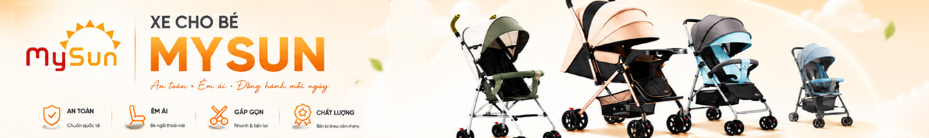Banner ngnafh xe đẩy em bé MySun