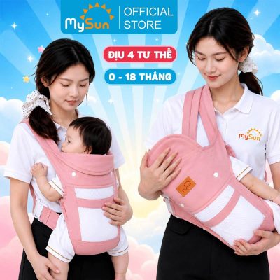 Điệu địu cho bé 4 tư thế đa năng MySun 4Way chính hãng cao cấp