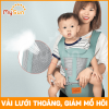 Địu điệu bằng vải cotton cao cấp cho trẻ em bé sơ sinh